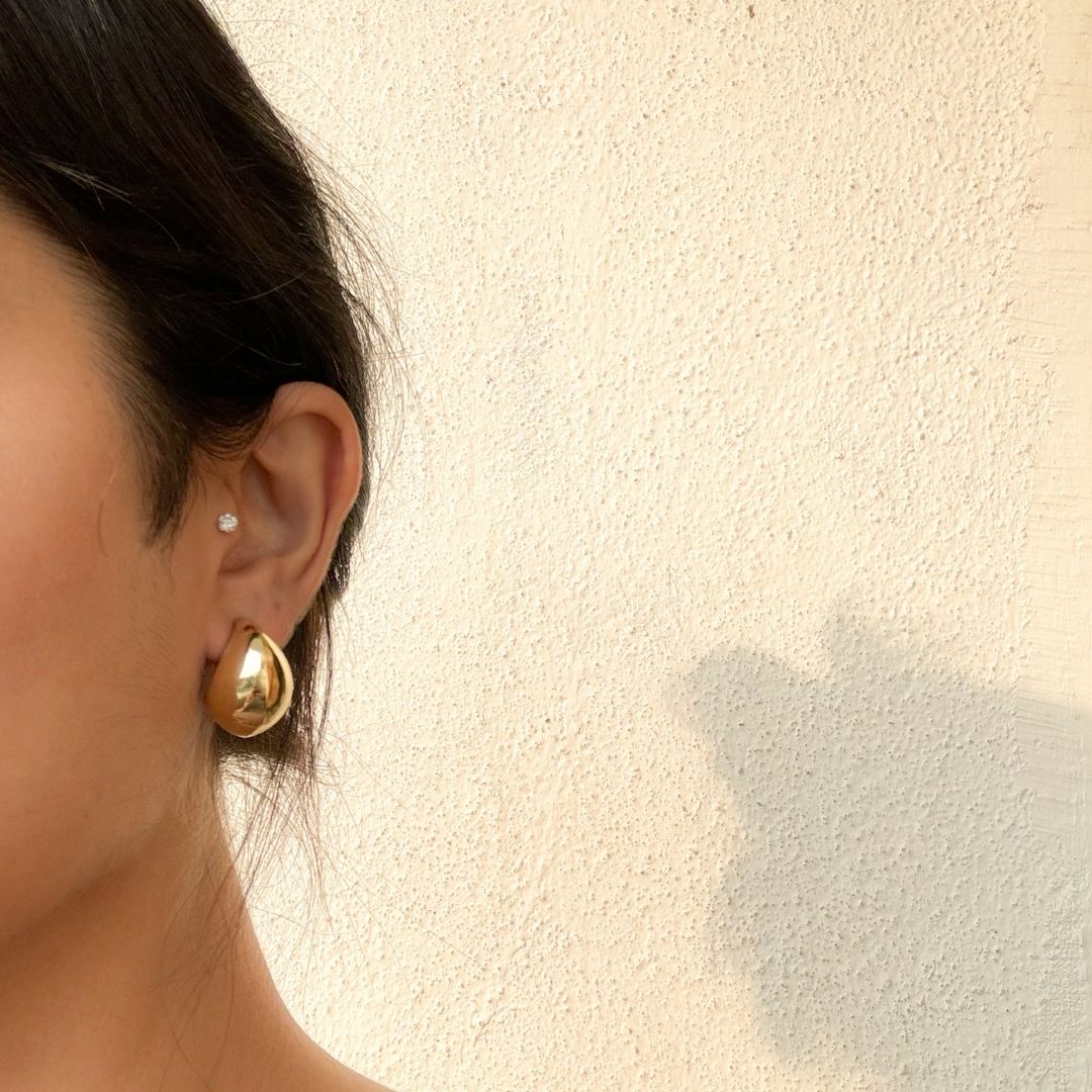 Moon Chunky Earring