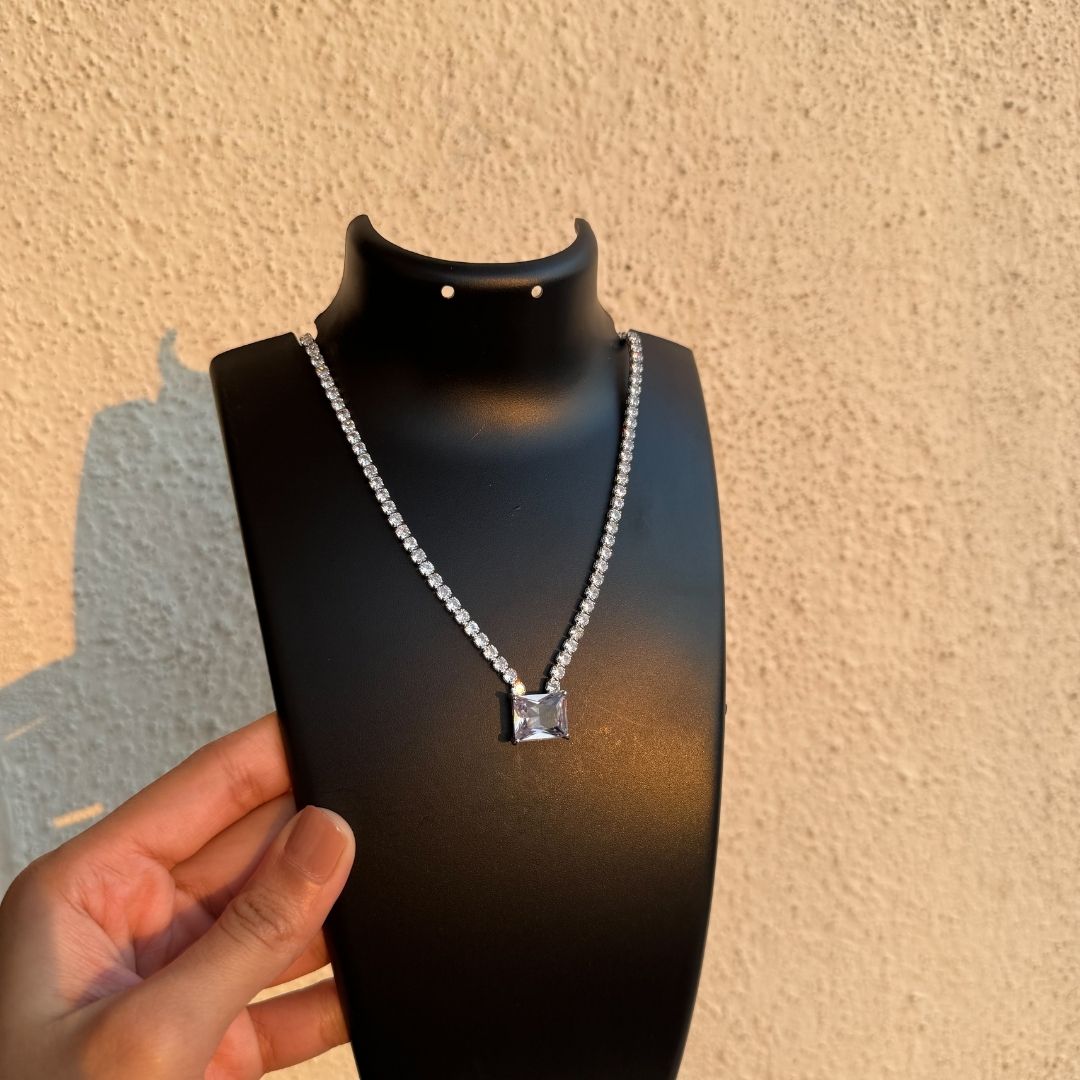 Cube Zircon necklace